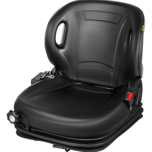 Asiento de suspensión para tractor/montacargas con respaldo ajustable